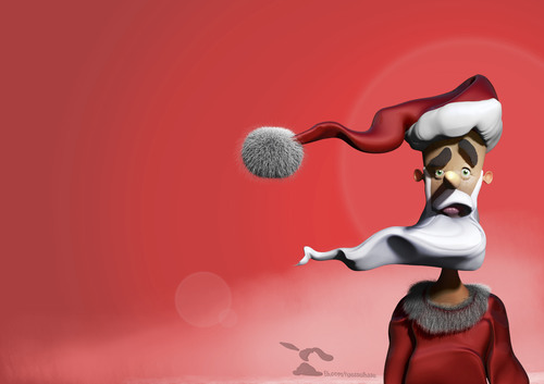 Cartoon: Strange Christmas (medium) by Rüsselhase tagged christmas,xmas,red,weihnachtsmann,weihnachten