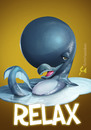 Cartoon: Dolphin Releax (small) by Rüsselhase tagged dolphin,releax,sea,fish