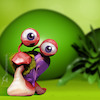 Cartoon: Slug (small) by Rüsselhase tagged slug,fun,sweet,green,digital,deep