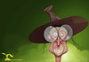 Cartoon: Witch (small) by Rüsselhase tagged hexe,witch,brille,hut,böse,strange