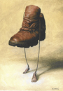 Cartoon: Shoes (small) by Agim Sulaj tagged shoes