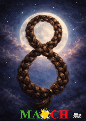 Cartoon: 8 March (medium) by jabar tagged kurd