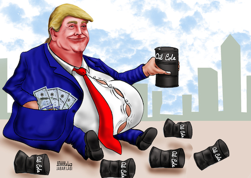 Cartoon: oil cola (medium) by jabar tagged oil,cola