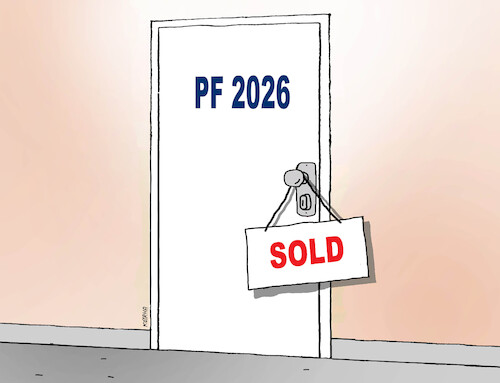 Cartoon: 26sold (medium) by Lubomir Kotrha tagged pf,2026,happy,new,year,pf,2026,happy,new,year
