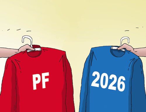 Cartoon: 26vyber (medium) by Lubomir Kotrha tagged pf,2026,happy,new,year,pf,2026,happy,new,year