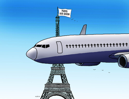 Cartoon: airshow25 (medium) by Lubomir Kotrha tagged paris,air,show,2025,paris,air,show,2025