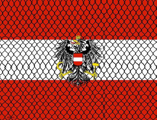 Cartoon: austriaflag (medium) by Lubomir Kotrha tagged austria,elections,austria,elections