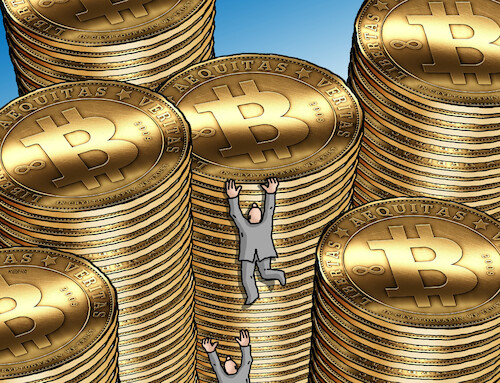 Cartoon: bithelp (medium) by Lubomir Kotrha tagged bitcoin,bitcoin