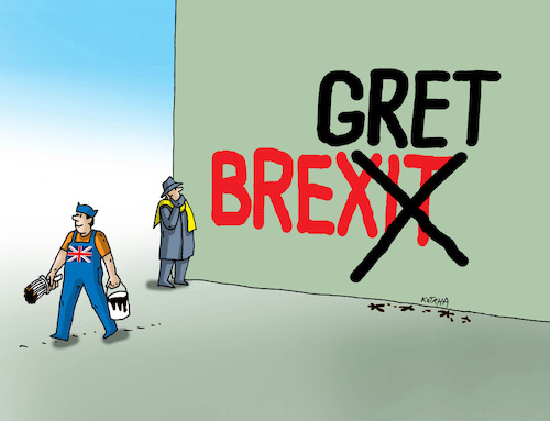 Cartoon: breskrt (medium) by Lubomir Kotrha tagged brexit,bregret,brexit,bregret