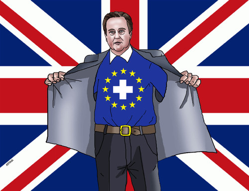 Cartoon: brexitplus (medium) by Lubomir Kotrha tagged brexit,eu,cameron,referendum,europa