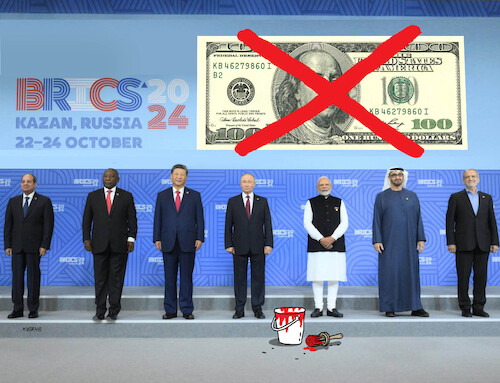 Cartoon: bricsed (medium) by Lubomir Kotrha tagged brics,summit,kazan,russia,2024,brics,summit,kazan,russia,2024