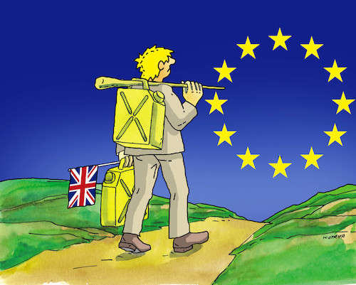 Cartoon: briteu21 (medium) by Lubomir Kotrha tagged great,britain,fuel,supply,problems,brexit,eu,great,britain,fuel,supply,problems,brexit,eu