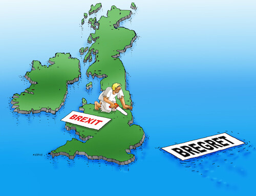 Cartoon: britpo (medium) by Lubomir Kotrha tagged brexit,bregret,brexit,bregret