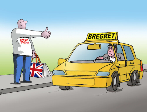Cartoon: britstop23 (medium) by Lubomir Kotrha tagged brexit,bregret,brexit,bregret