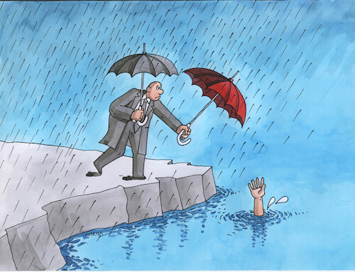 Cartoon: dazdnice24 (medium) by Lubomir Kotrha tagged water,rain,downpour,floods,water,rain,downpour,floods