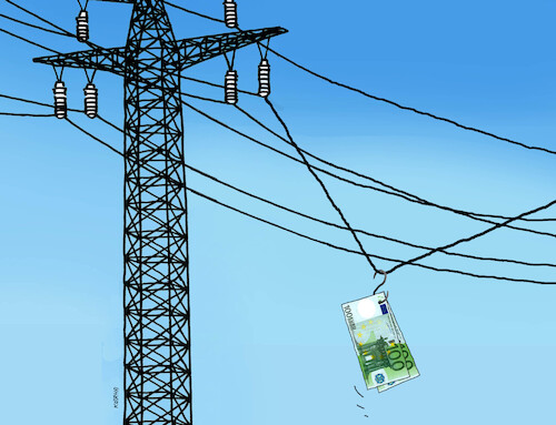 Cartoon: elechudob (medium) by Lubomir Kotrha tagged electricity,energy,money,electricity,energy,money