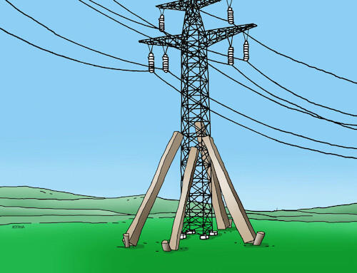 Cartoon: elepodpor (medium) by Lubomir Kotrha tagged electricity,power,electricity,power