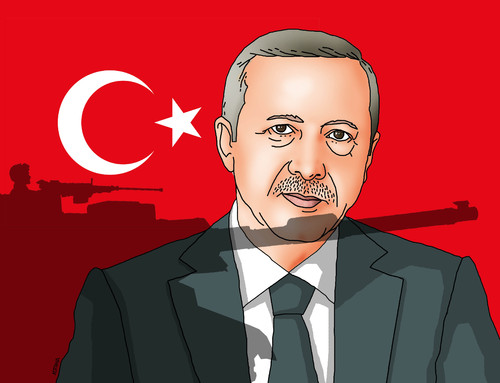 Cartoon: erdotank (medium) by Lubomir Kotrha tagged erdogan,turkey,army,coup