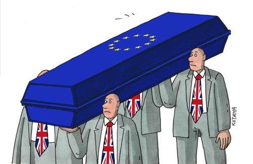 Cartoon: eubrtiebd (medium) by Lubomir Kotrha tagged eu,summit,brexit,europa,cameron,referendum