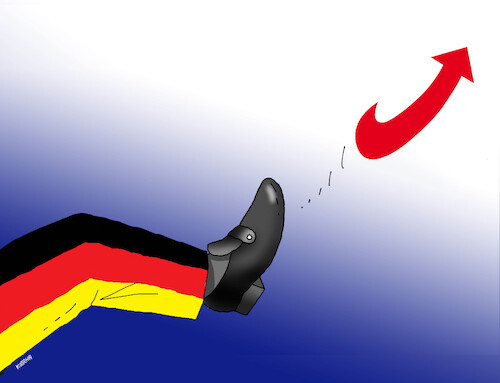 Cartoon: gerafd (medium) by Lubomir Kotrha tagged germany,afd,scholz,germany,afd,scholz
