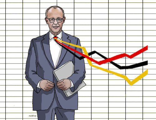 Cartoon: gerkravat26 (medium) by Lubomir Kotrha tagged germany,economy,on,the,rise,germany,economy,on,the,rise