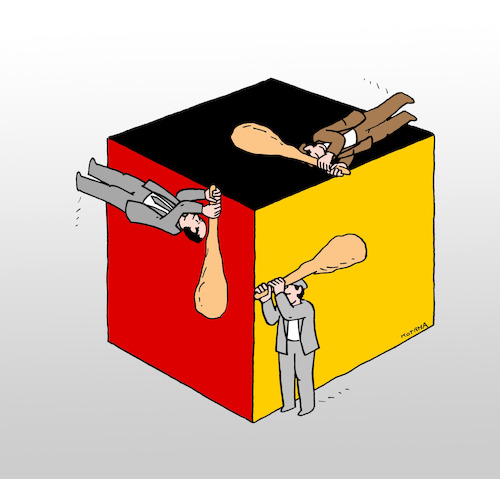 Cartoon: Germany elections 3 (medium) by Lubomir Kotrha tagged germany,elections,germany,elections