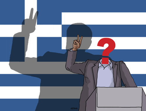 Cartoon: greevitaz (medium) by Lubomir Kotrha tagged greece,tsipras,syriza,election,eu,euro