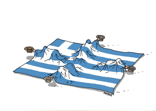 Cartoon: greezobra (medium) by Lubomir Kotrha tagged greek,election,eu,tsipras,europe,world