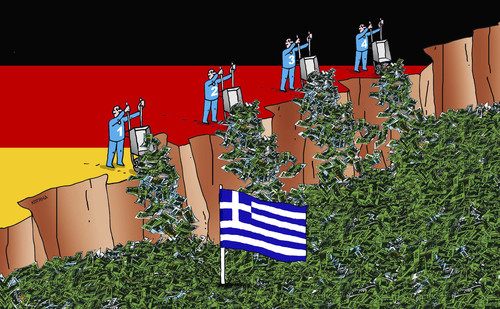 Cartoon: gregersyp (medium) by Lubomir Kotrha tagged greece,eu,europe,ecb,syriza,money,deutschland