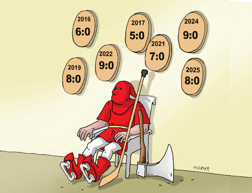 Cartoon: hokejkat (medium) by Lubomir Kotrha tagged italy,winter,olympics,italy,winter,olympics