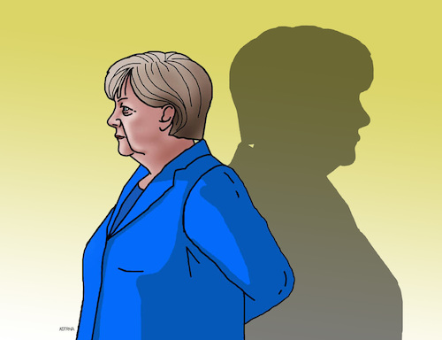 Cartoon: merkeltien17 (medium) by Lubomir Kotrha tagged germany,angela,merkel,new,elections,europa,euro,dollar