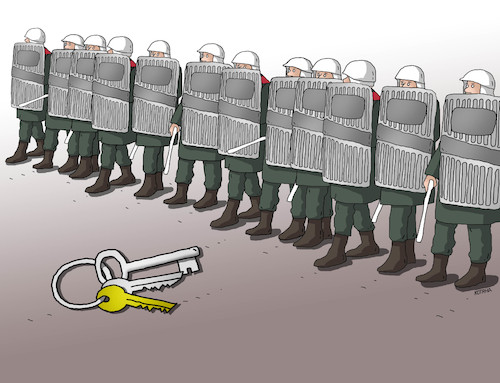 Cartoon: novbezpecnost (medium) by Lubomir Kotrha tagged november,1989,fall,of,communism