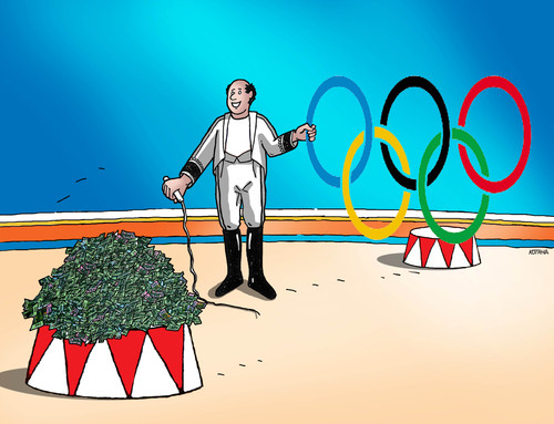 Cartoon: olympcirc (medium) by Lubomir Kotrha tagged rio,2016,olympic,games,sport,brasil