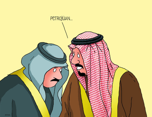 Cartoon: petrojuan (medium) by Lubomir Kotrha tagged china,russia,oil,petrojuan,petrodollar,opec,world,europe