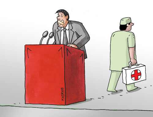 Cartoon: prelep (medium) by Lubomir Kotrha tagged politics,politics