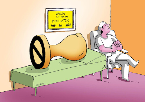 Cartoon: psychurad (medium) by Lubomir Kotrha tagged official,stamp,psychiatrist,official,stamp,psychiatrist