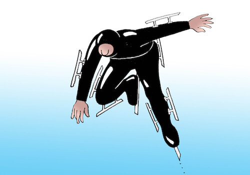 Cartoon: rychlorychlo (medium) by Lubomir Kotrha tagged winter,olympic,games,italy,winter,olympic,games,italy