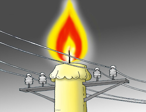 Cartoon: svieckostlp22 (medium) by Lubomir Kotrha tagged electricity,power,electricity,power