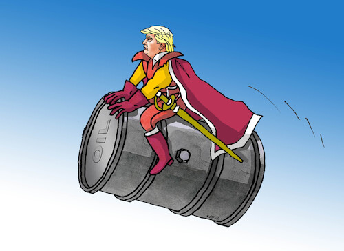 Cartoon: trumprasil (medium) by Lubomir Kotrha tagged trump,oil,war,price,trump,oil,war,price