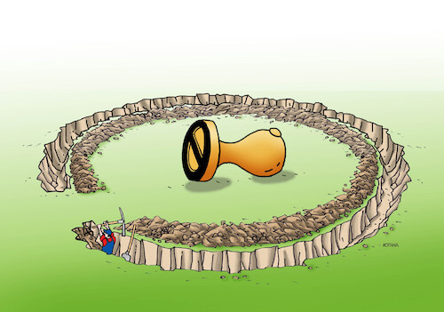 Cartoon: uradokop (medium) by Lubomir Kotrha tagged we,officiate,we,officiate