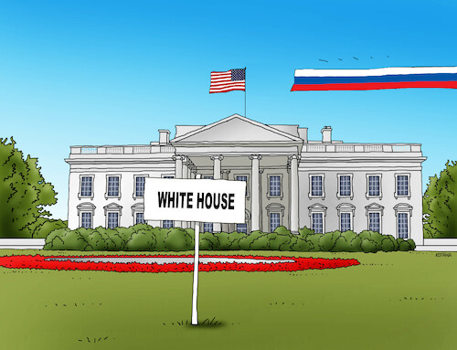 Cartoon: usarus23 (medium) by Lubomir Kotrha tagged usa,russia,flags,usa,russia,flags