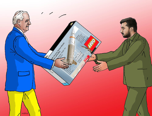 Cartoon: Biden usa ukraine russia missile (medium) by Lubomir Kotrha tagged biden,usa,ukraine,russia,missiles,atacms,biden,usa,ukraine,russia,missiles,atacms