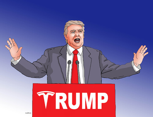 Cartoon: Donald Trump USA (medium) by Lubomir Kotrha tagged donald,trump,usa,donald,trump,usa