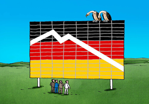 Cartoon: germany-recession 14x (medium) by Lubomir Kotrha tagged germany,recession,inflation,germany,recession,inflation