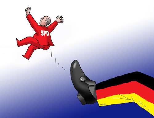 Cartoon: Germany elections 3 (medium) by Lubomir Kotrha tagged germany,elections,germany,elections