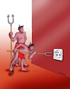 Cartoon: certosi-far (small) by Lubomir Kotrha tagged electricity,power