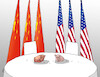 Cartoon: chinafig26 (small) by Lubomir Kotrha tagged china,usa,trump