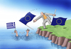 Cartoon: eugreesos (small) by Lubomir Kotrha tagged flag