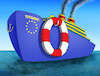 Cartoon: eutitanic (small) by Lubomir Kotrha tagged eu,euro,economy