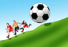 Cartoon: futbig (small) by Lubomir Kotrha tagged football